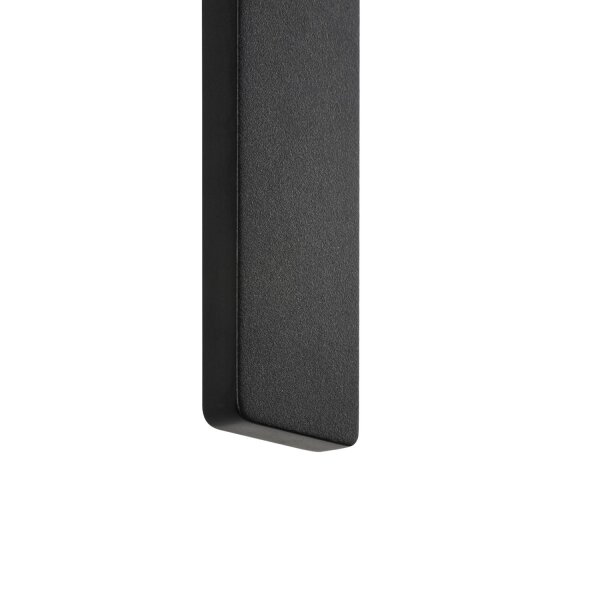 LED Wandleuchte Schwarz IP54 3000 K H:144 cm indirekt