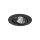 LED Einbaulampe Schwarz Silber 3000 K 11 cm schwenkbar