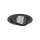 LED Einbauleuchte Schwarz Silber Ø14 cm 3000 K flexibel