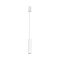 Pendelleuchte Stahl Weiß GU10 L:5 cm Modern rund