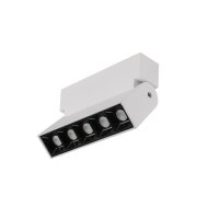 LED Wandlampe Aluminium Weiß 4000 K B:13 cm schwenkbar