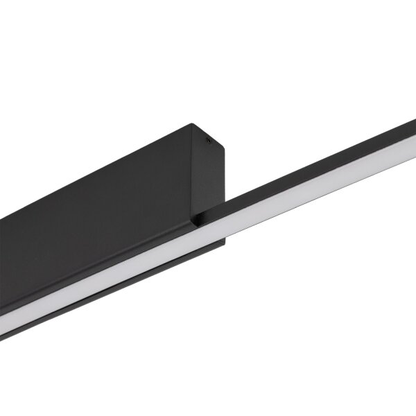 LED Deckenlampe Schwarz Alu 3000 K 110 cm lang Modern