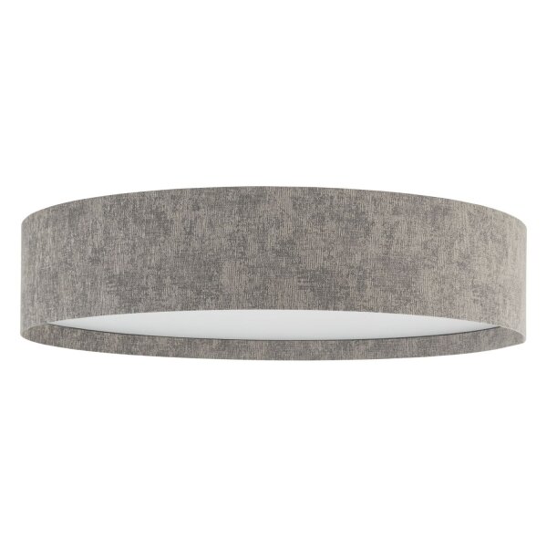 Deckenleuchte Stoff Grau E27 rund B:75 cm blendarm