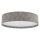 Deckenleuchte Stoff Grau E27 rund B:75 cm blendarm