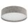 Deckenleuchte Stoff Grau E27 rund B:75 cm blendarm