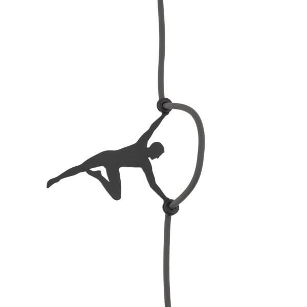 Pendelleuchte Umbra Grau Stoff E27 L:50 cm blendarm