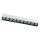 LED Deckenlampe Weiß Schwarz 4000 K L:38 cm länglich