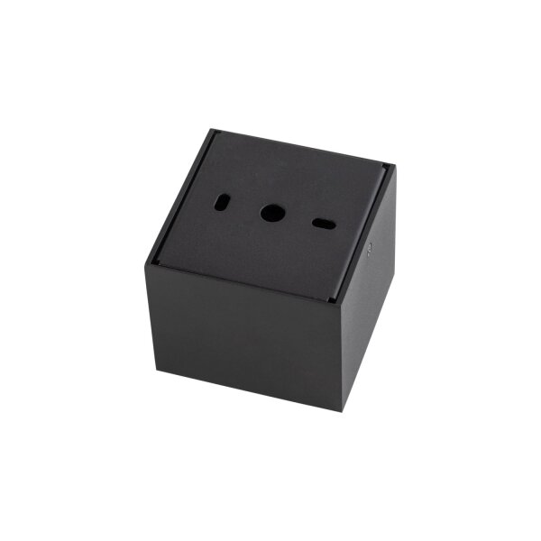 LED Deckenlampe Schwarz 4000 K eckig B:8 cm Modern