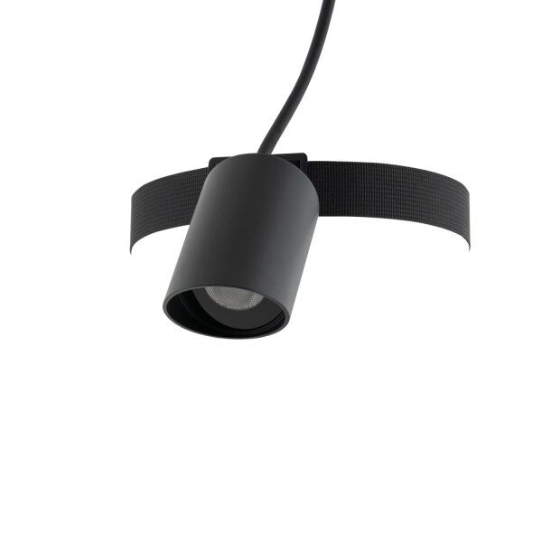 LED Wandstrahler Aluminium Schwarz IP54 3000 K flexibel