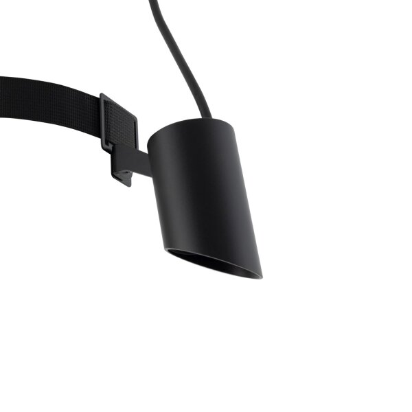 LED Wandstrahler Aluminium Schwarz IP54 3000 K flexibel