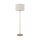 Stehleuchte Stahl Stoff Gold Creme E27 H:163 cm Modern