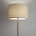 Stehleuchte Stahl Stoff Gold Creme E27 H:163 cm Modern