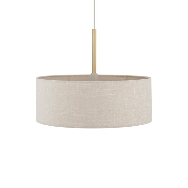 Hängelampe Gold Creme E27 rund Ø50 cm Modern Stoff