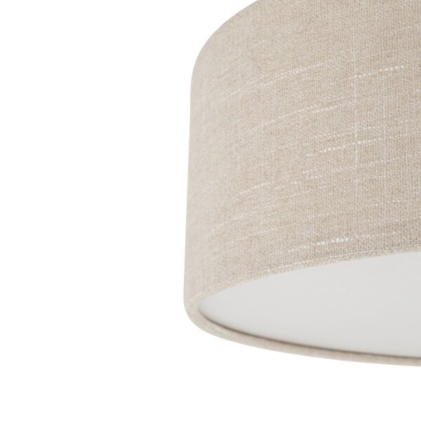 Hängelampe Gold Creme E27 rund Ø50 cm Modern Stoff