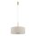 Hängelampe Gold Creme E27 rund Ø50 cm Modern Stoff