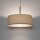 Hängelampe Gold Creme E27 rund Ø50 cm Modern Stoff