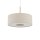 Hängelampe Gold Creme E27 rund Ø50 cm Modern Stoff