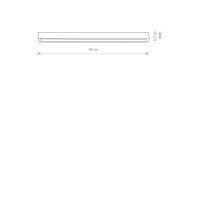 LED Deckenlampe Weiß Stahl 3000 K L:92 cm lang Modern