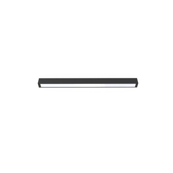 LED Deckenlampe Schwarz Stahl 3000 K 92 cm lang Modern