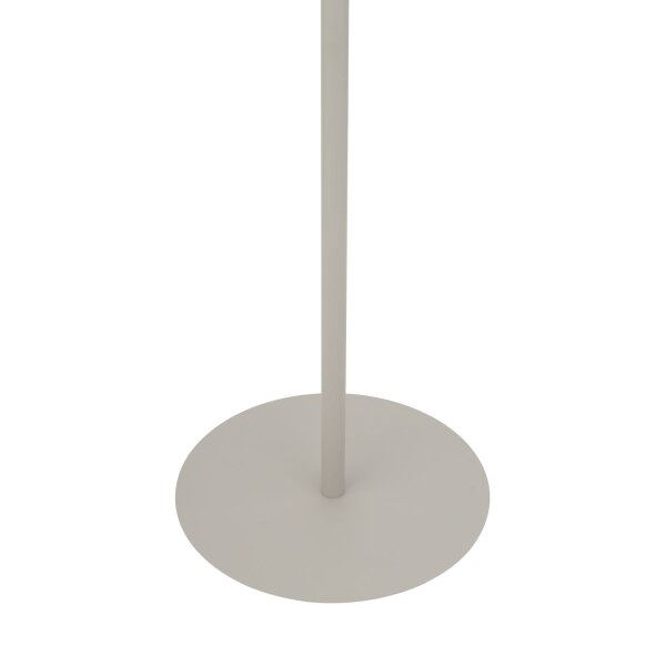 Stehlampe Stahl Seidengrau E27 H:163 cm Modern Stoff