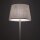 Stehlampe Stahl Seidengrau E27 H:163 cm Modern Stoff