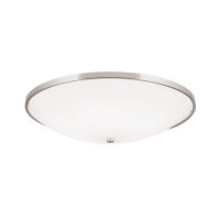 Deckenlampe rund &Oslash; 56 cm Metall Glas E27 Jugendstil