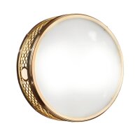 Deckenleuchte Glas Metall E14 &Oslash; 33 cm rund 2-flammig