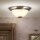 Deckenlampe Messing massiv Glas E27 Ø 27,3 cm rund