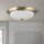 Deckenlampe Metall Glas rund Ø 35,5 cm E27 2-flammig