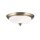 Deckenlampe Metall Glas E27 rund D: 35,5 cm 2-flammig