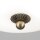 Deckenlampe Metall Glas E27 rund D: 35,5 cm 2-flammig
