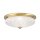 Deckenlampe Metall Glas E27 Ø 37 cm rund in Bronze Weiß