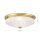 Deckenlampe Metall Glas E27 Ø 37 cm rund in Bronze Weiß