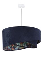 Bunte Pendelleuchte Stoff rund &Oslash;50cm Esstisch