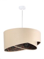 Pendellampe JILLIEN Beige Bunt rund &Oslash;50cm