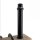 Nachttischlampe Metall geflammtes Holz Schwarz E27