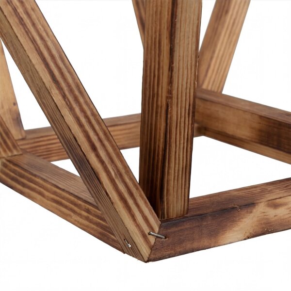 Hängeleuchte Metall Holz E27 B: 27 cm H: max. 100 cm