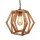 Hängeleuchte Metall Holz E27 B: 27 cm H: max. 100 cm