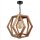 Hängeleuchte Metall Holz E27 B: 27 cm H: max. 100 cm