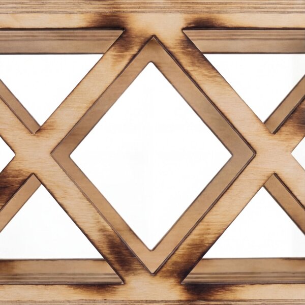 Hängeleuchte Metall Holz H: max. 105 cm E27 3-flammig