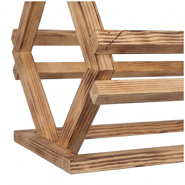 Hängelampe Metall Holz H: max. 115 cm E27 2-flammig