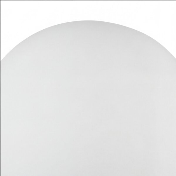 Wandlampe Metall Glas E27 24 cm hoch in Silber Weiß