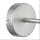 Wandlampe Metall Glas E27 24 cm hoch in Silber Weiß