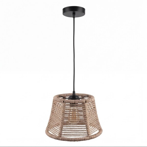 Hängelampe Metall Stoff B: 30 cm H: max. 130 cm E27