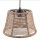 Hängelampe Metall Stoff B: 30 cm H: max. 130 cm E27