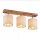 Spot Metall Stoff verstellbar geflammtes Holz Natur E27