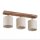Spot Metall Stoff verstellbar geflammtes Holz Natur E27