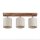 Spot Metall Stoff verstellbar geflammtes Holz Natur E27