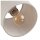 Spot Metall Stoff verstellbar geflammtes Holz Natur E27