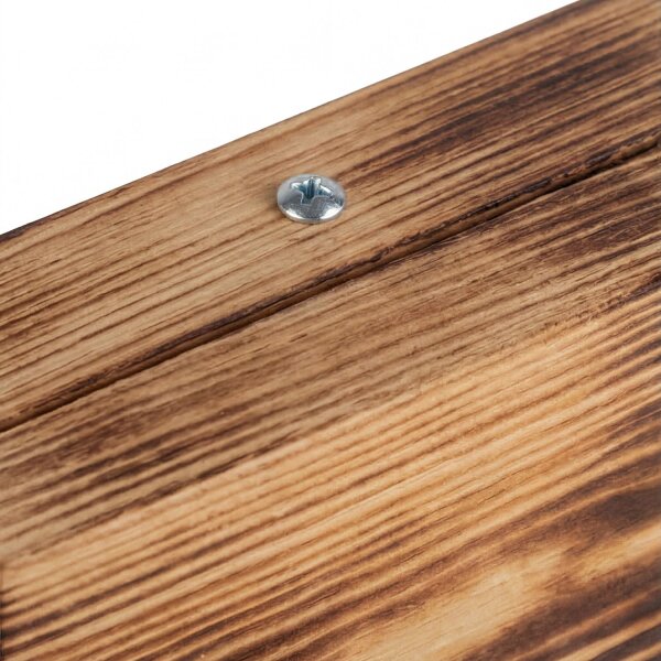 Spot Lampe Wand Holz Metall verstellbar E27 eckig